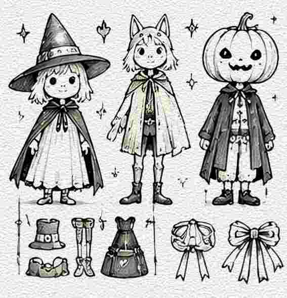 Halloween Costume Design Sheet