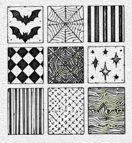 Halloween Pattern and Texture Sampler