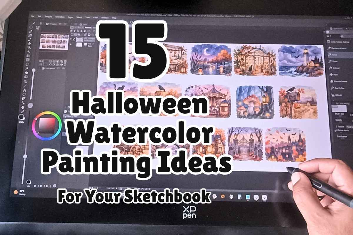 Halloween Watercolor Painting Ideas for Your Sketchbook