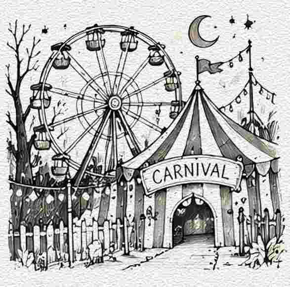 Haunted Carnival at Midnight