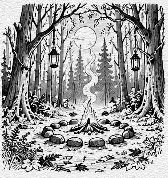 Haunted Forest Clearing