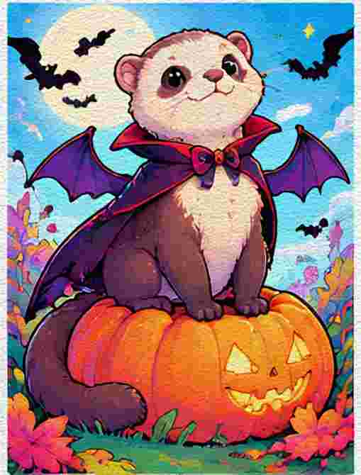 Little Animal with Vampire Bat Wings
