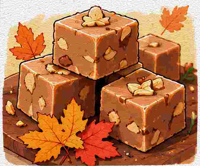 Maple Fudge Squares