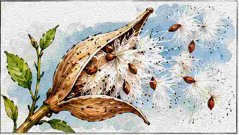 Milkweed Seed Pod Opening
