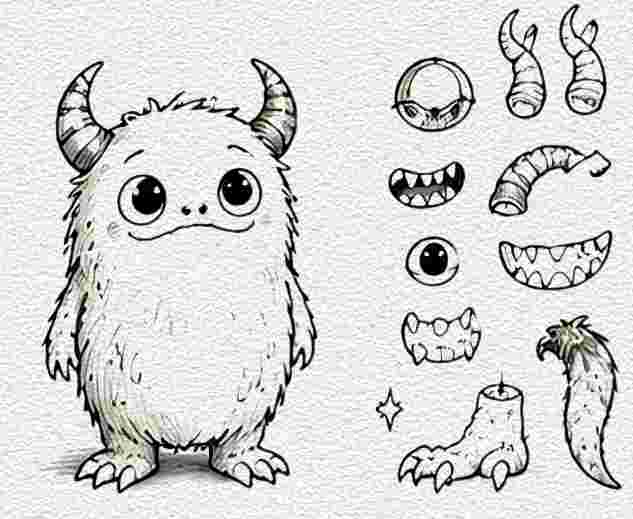 Monster Anatomy Study Page