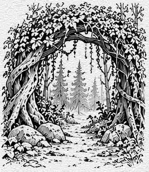 Mossy Forest Archway