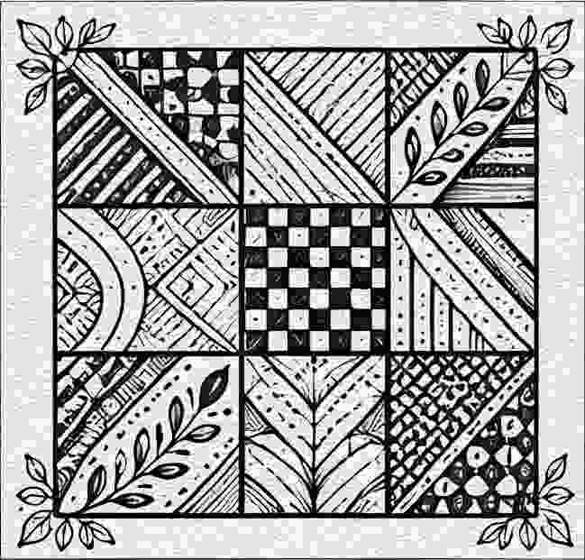Patchwork Quilt Zentangle