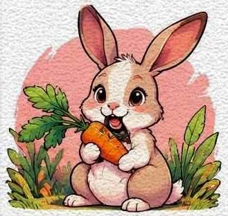 Playful Farm Rabbit