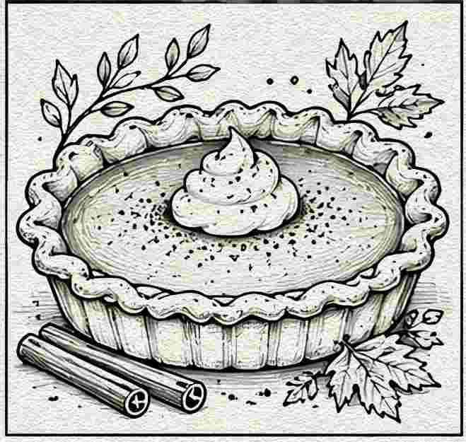 Pumpkin Pie with Whipped Cream