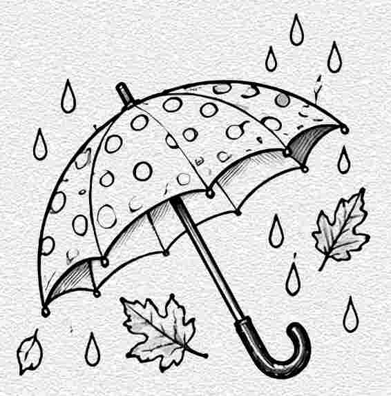 Rainy Fall Umbrella