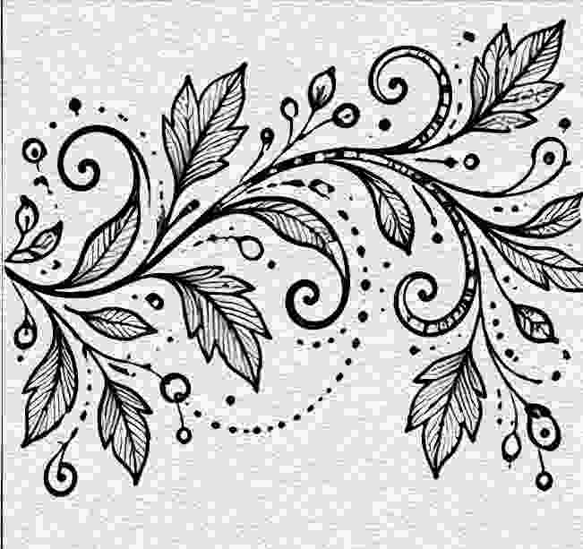 Repeating Leaf-Free Vine Pattern