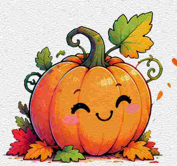 Shy Pumpkin Character