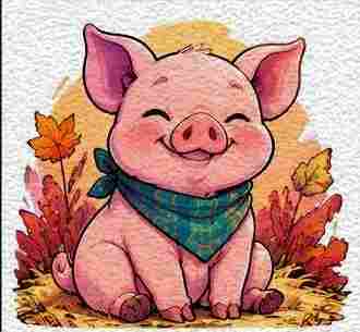 Sleepy Little Piglet