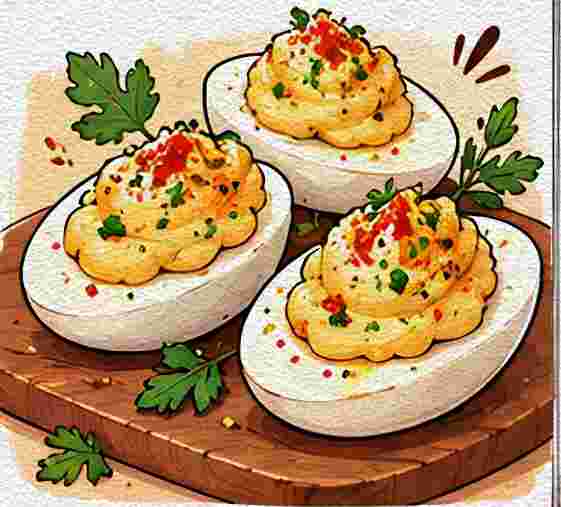 Smiling Deviled Eggs