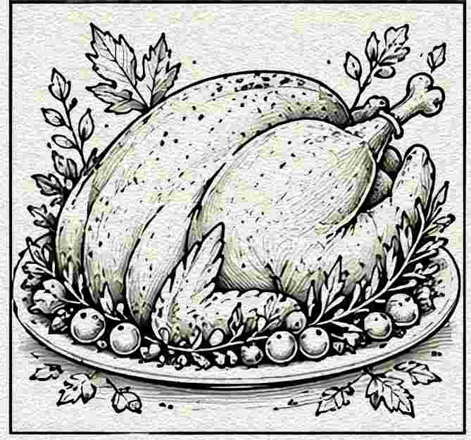 Thanksgiving Roast Turkey Platter