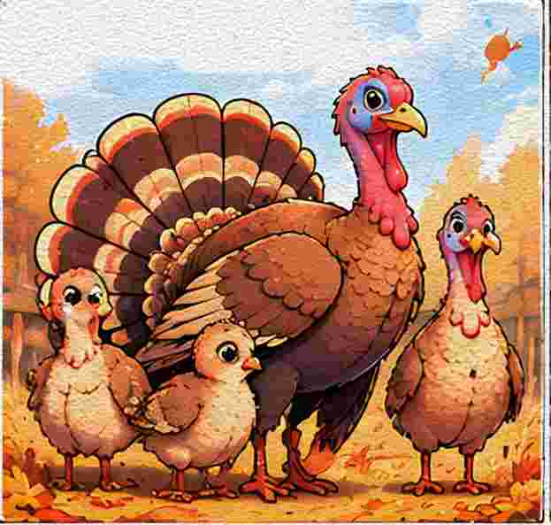 Turkey Family Portrait