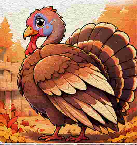 Turkey Looking Over Its Shoulder