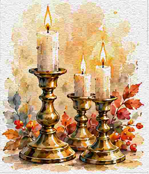 Vintage Brass Candle Holders