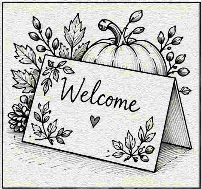 Welcome Thanksgiving Card