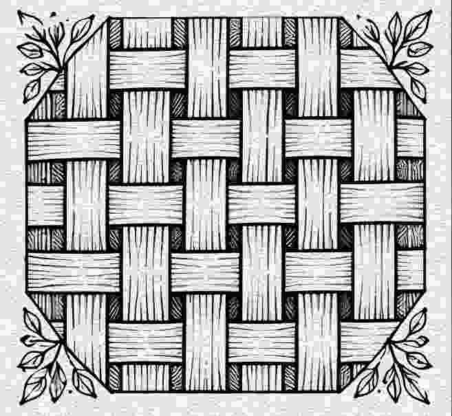 Woven Basket Pattern Tile