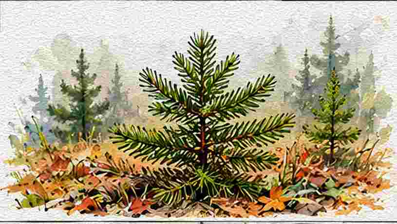 Young Evergreen Sapling